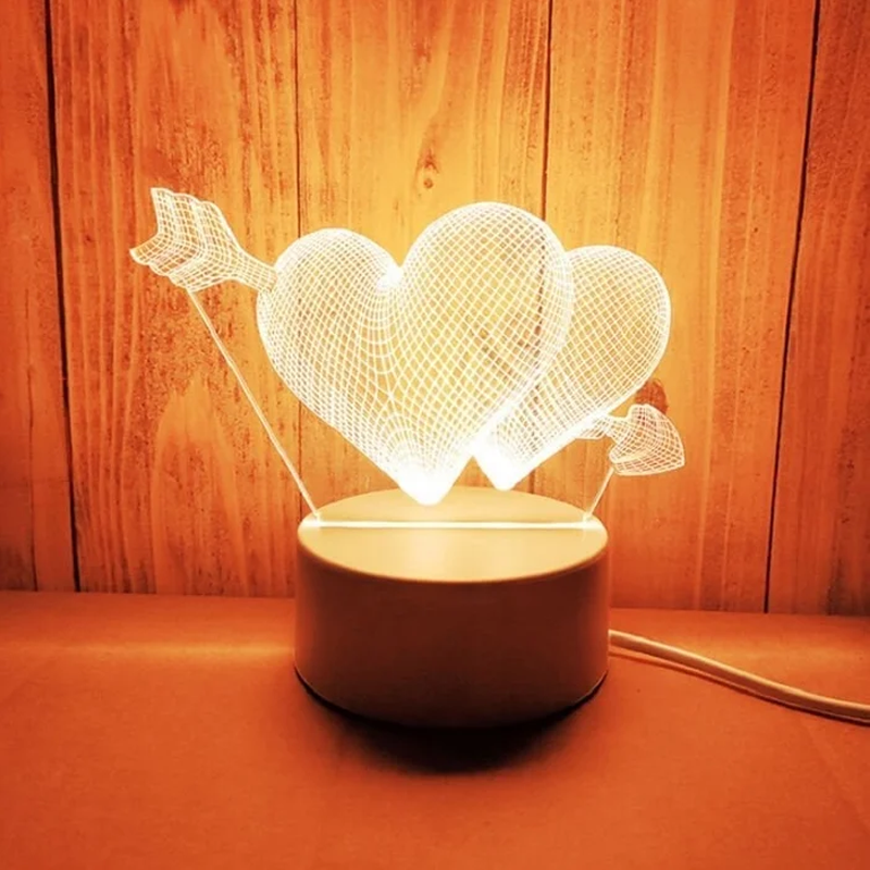 3D Nachtlicht mit USB-Anschluss