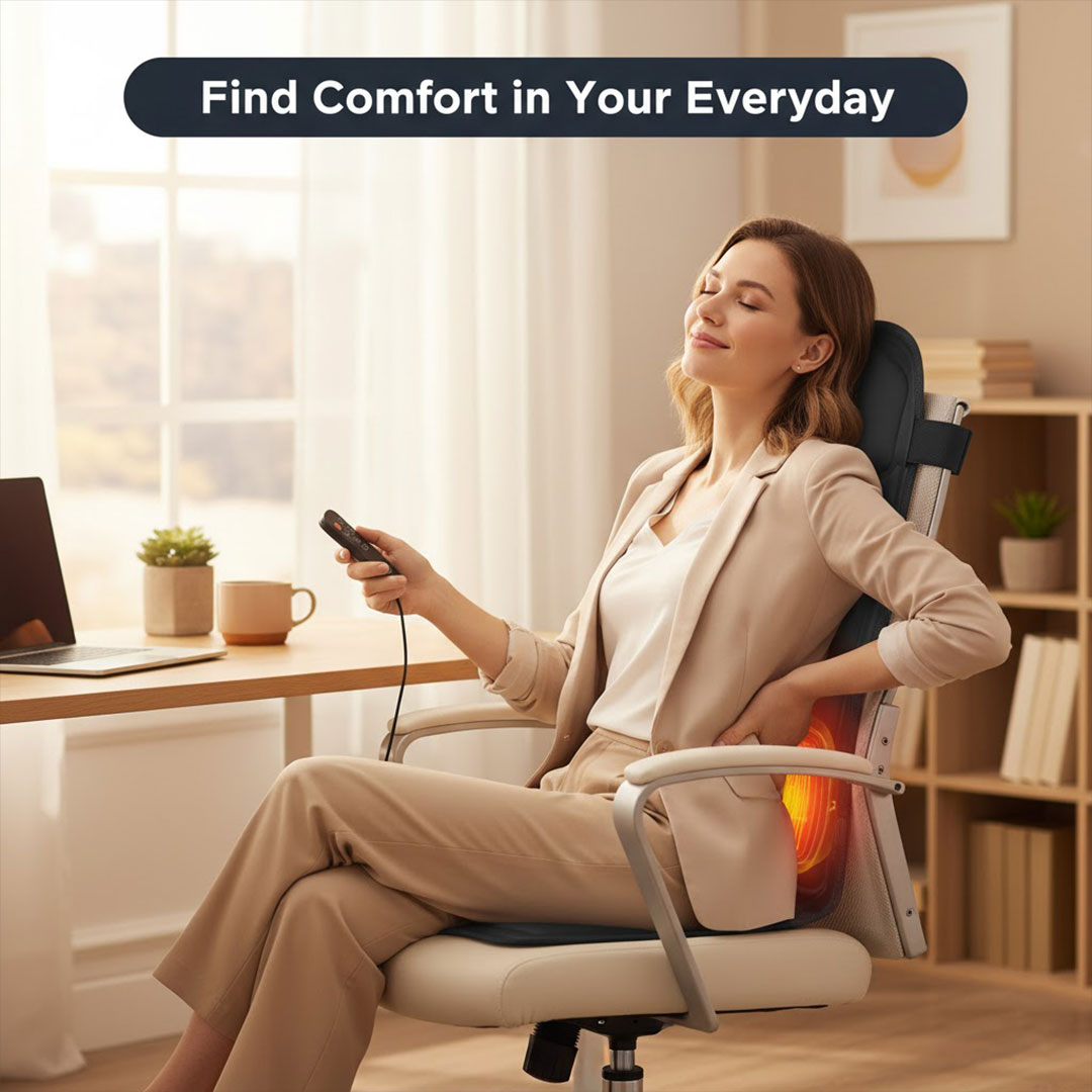 Warming Massage Cushion for Chair and Car - Pure Relaxation