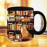 Bücherregal aus Keramik – Geschenk für Katzen- und Buchliebhaber