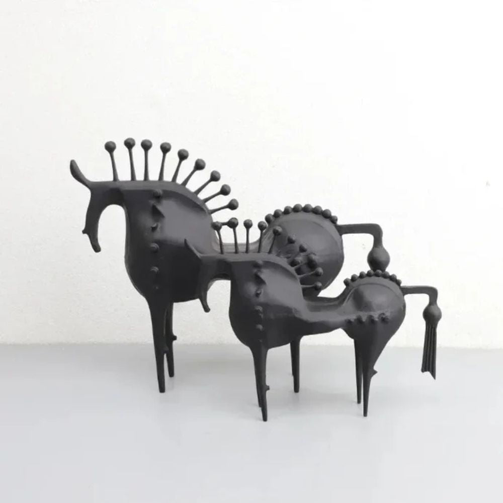 Moderne Metallskulptur eines Pferdes | EquinoxArt