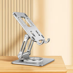 Adjustable Tablet Stand – Ergonomic Comfort – Foldable, Non-Slip Design – Perfect for Work, Study, Travel, and Video Calls