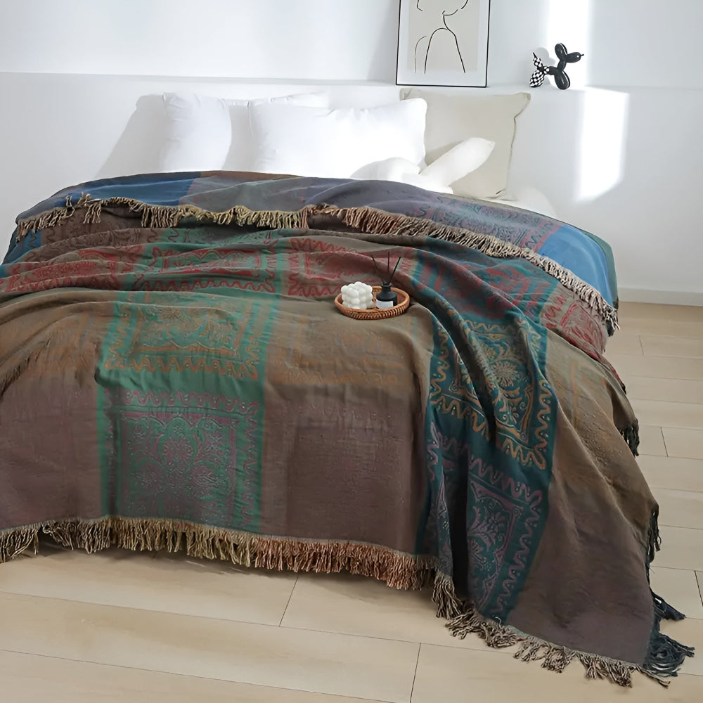 Boho Tassel Blanket for a Cozy Home