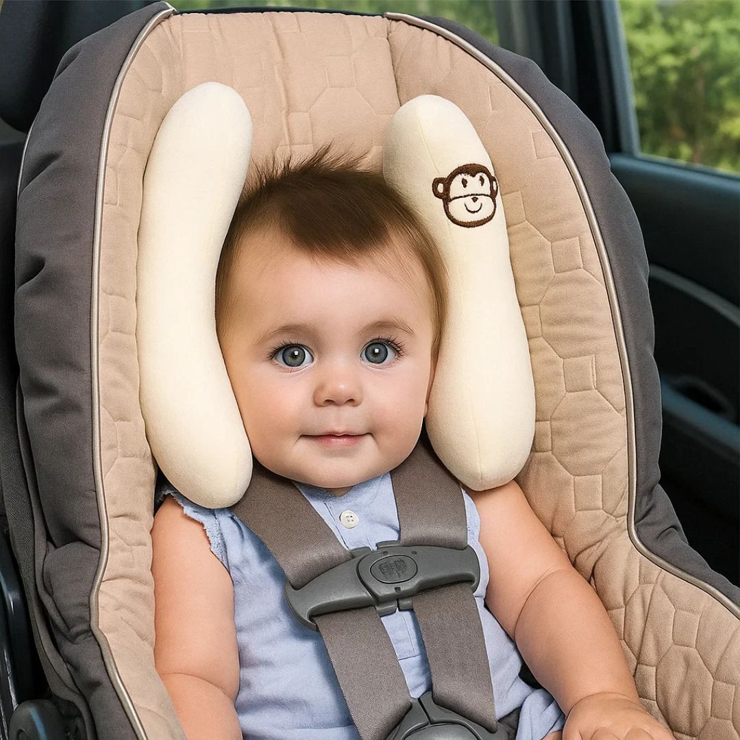 Baby Head Protection Pillow – Shock-Absorbing Banana Pillow – Breathable – Safety Lifting Aid for Strollers and Toddlers