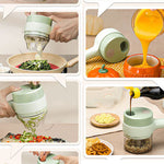 Multifunctional Handheld Vegetable Slicer with 4 Functions