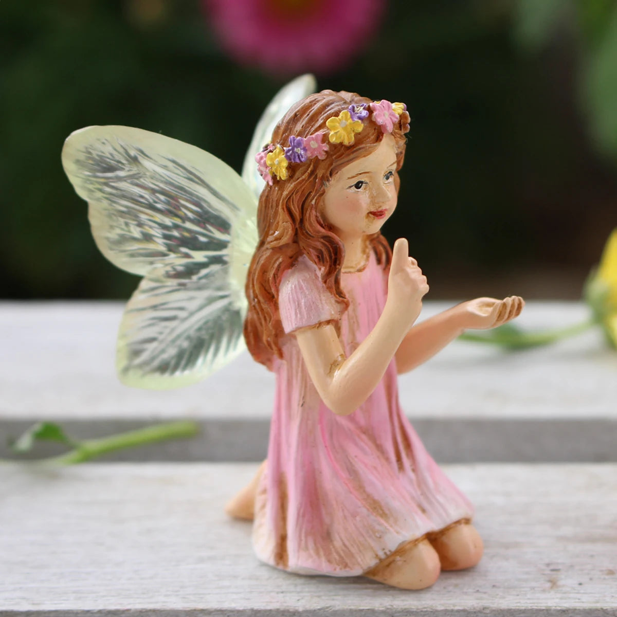Zauberhafte Gartenfeen – Set mit 2 dekorativen Figuren
