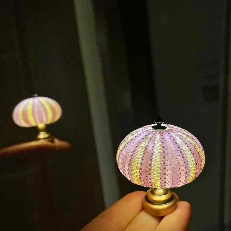 Elegant sea urchin design bedside lamp