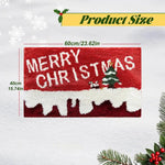 Festliche Fußmatte für Weihnachten | Lebkuchen & Santa Design | Rutschfest & Waschbar