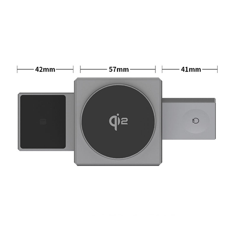Versatile 3-in-1 Charging Station for Smartphone, Watch, and Headphones