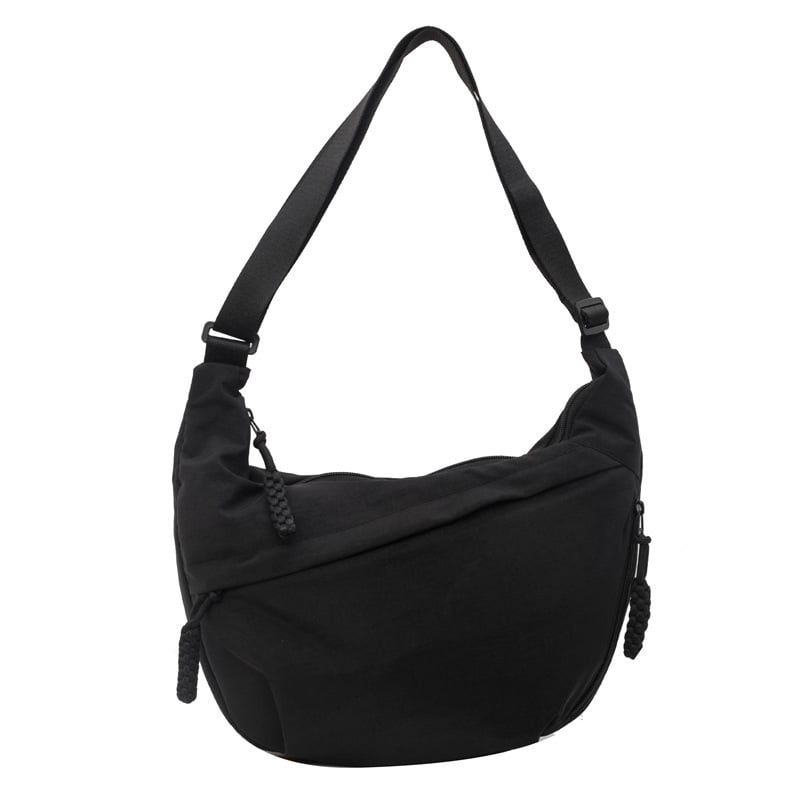 Leichte Schultertasche aus strapazierfähigem Nylon mit intelligenter Fächeraufteilung