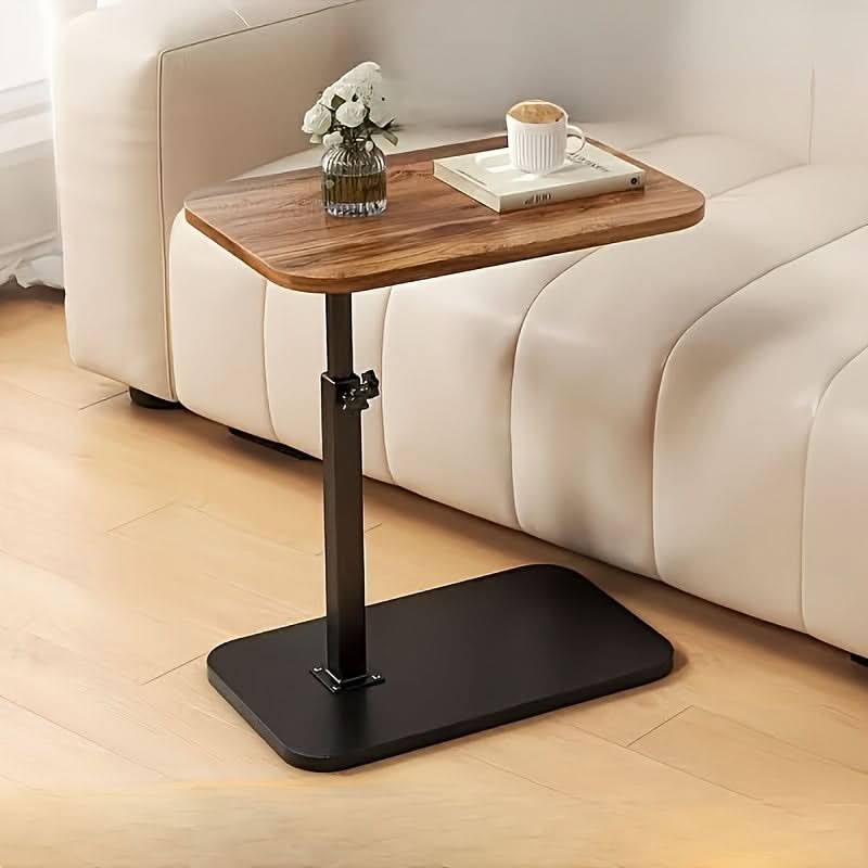 Flexibler Beistelltisch – Holz & Metall für Sofa oder Bett