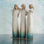 Connectedness in Art: Resin Figurine Three Women