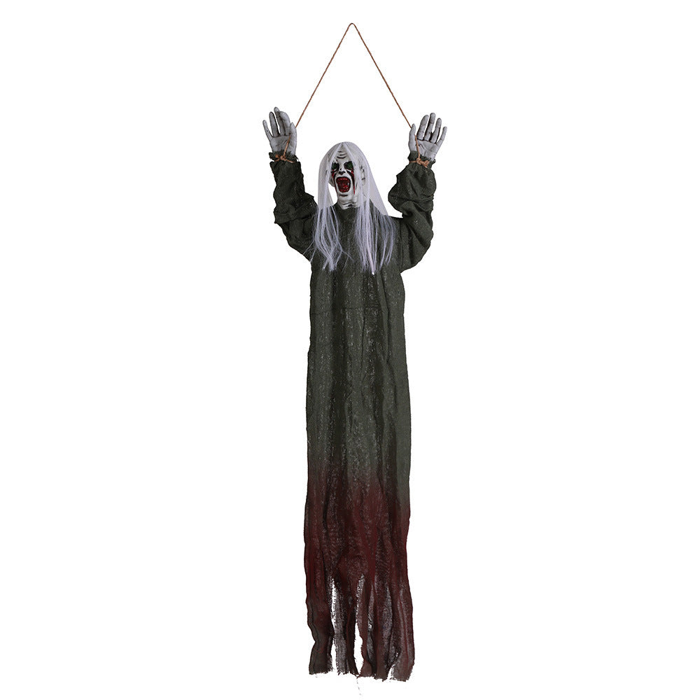 Creepy Halloween Decoration - Floating Ghost with Bloodstains