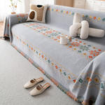 Reversible Sofa Throw with Fringes – Stylish and Cozy