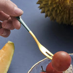 Elegant 7-piece Stainless Steel Forks for Dessert and Salad