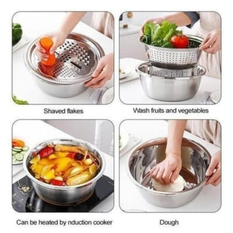 High-Quality Stainless Steel Strainer Set for Every Kitchen