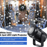 Schneeflocken-Zauber LED-Projektor | USB & Wetterfest