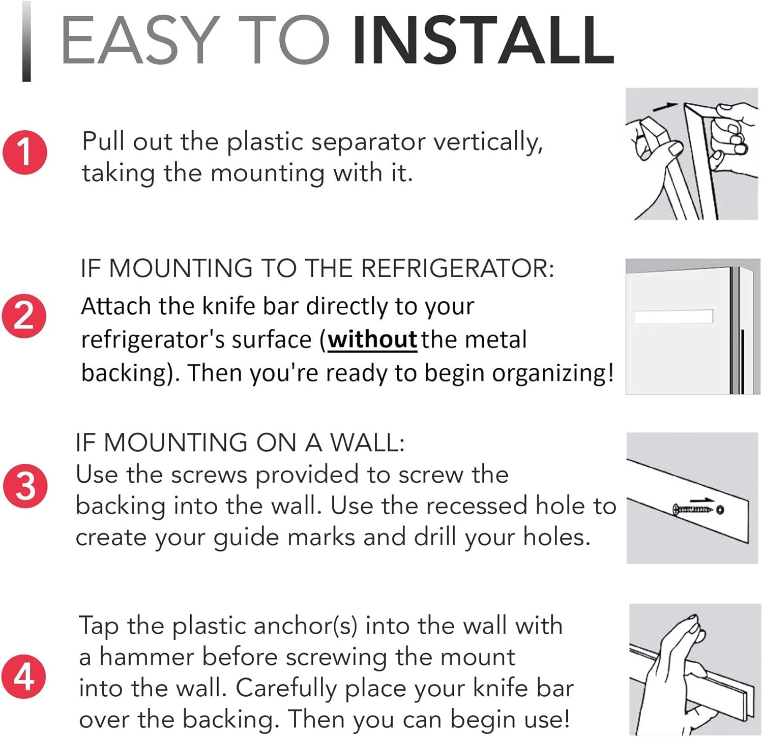 Practical 14-inch Magnetic Holder for Kitchen Utensils