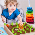 Felt toys for Montessori farm activities