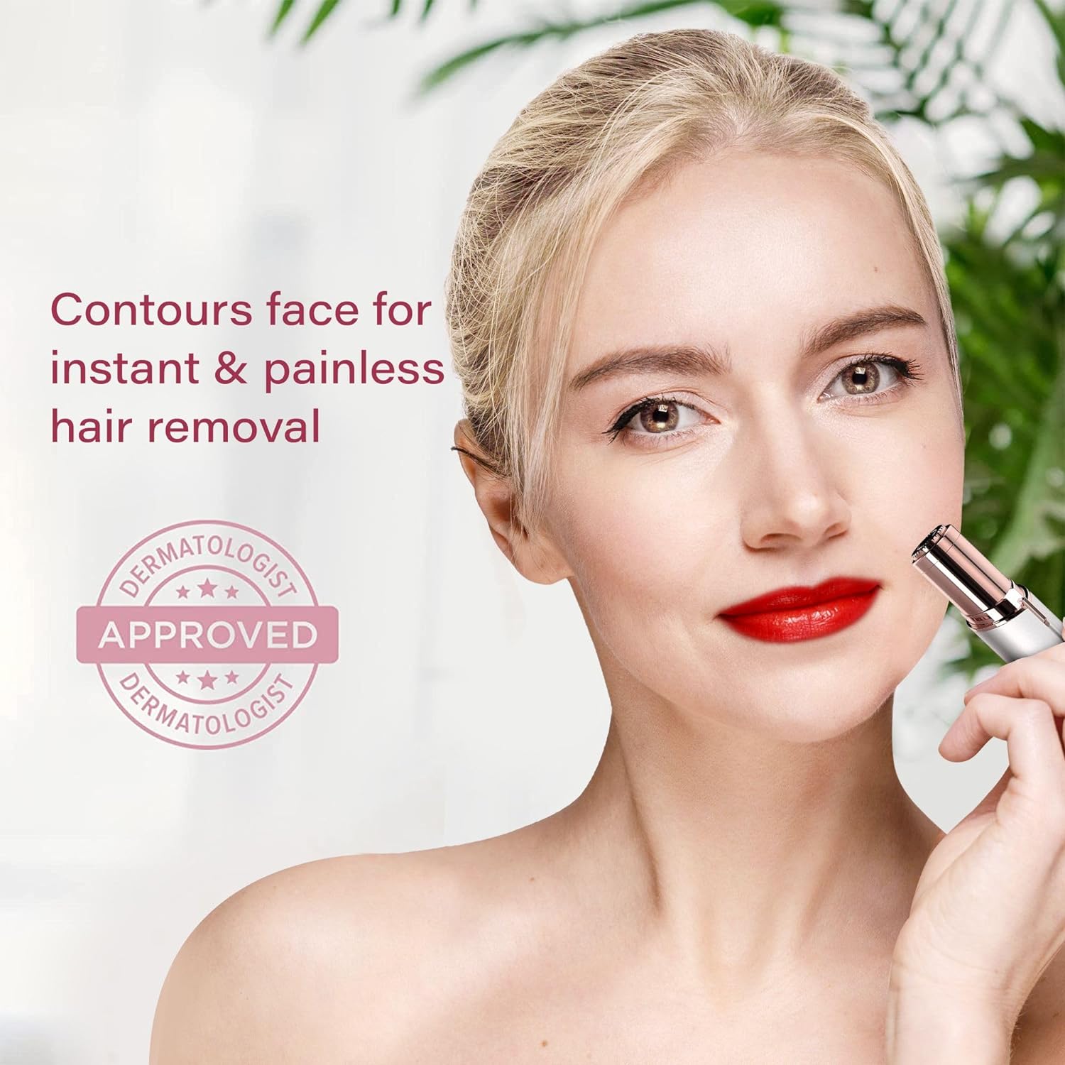 Elegant Facial Shaver – Painless and Precise for Face and Chin