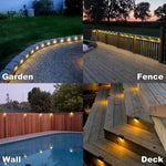 Solar-Powered Outdoor Lights with Motion Sensor – Set of 4