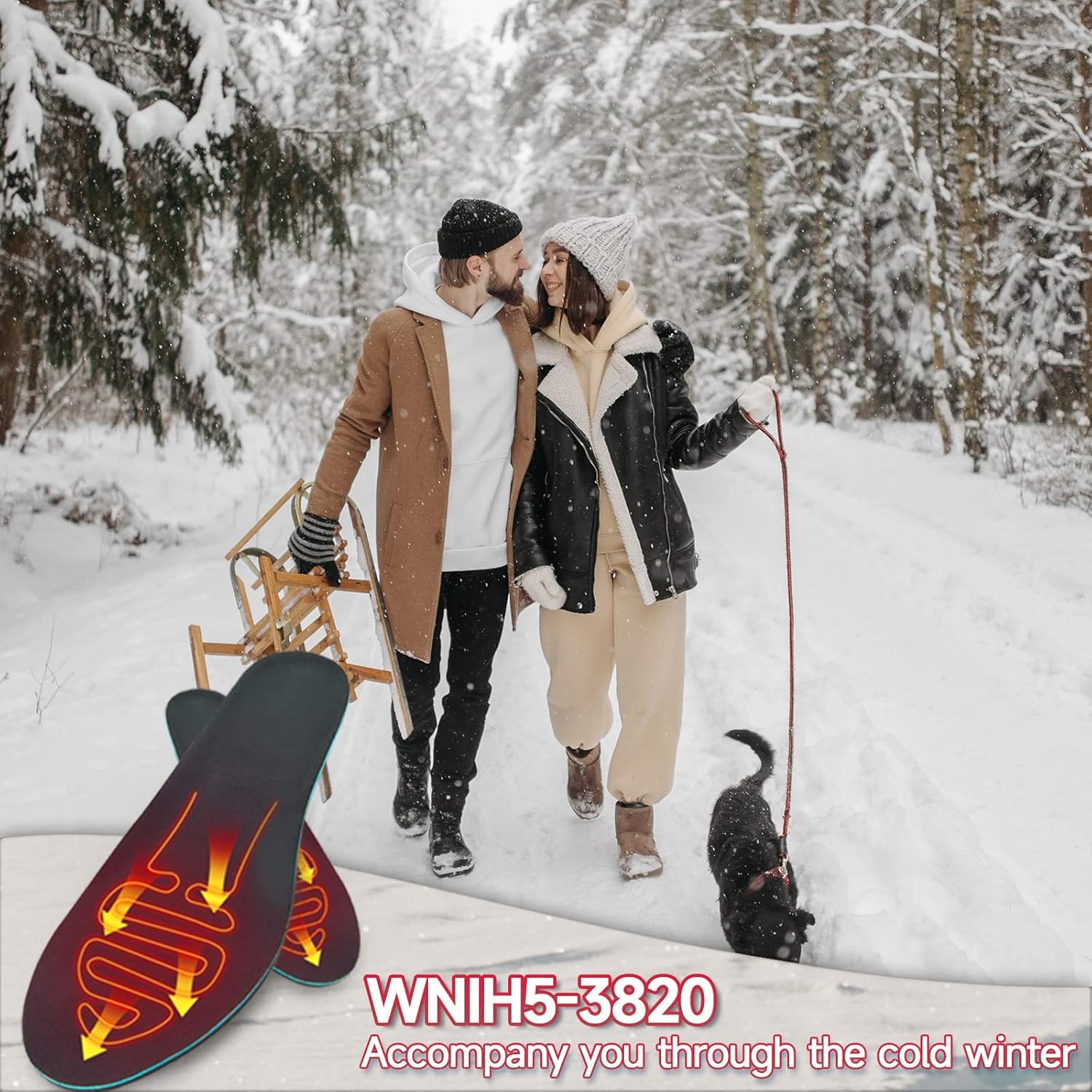 Wiederaufladbare Heizsohlen für kalte Wintertage