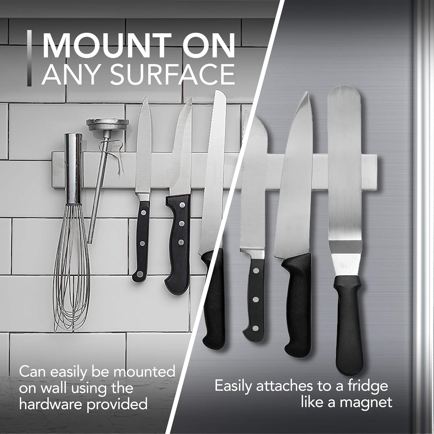 Magnetic Tool and Knife Rack – 35 cm