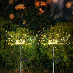 4-Piece Set Solar Fireworks Garden Lights - Weatherproof LED Decorative Lights, Solar Powered for Garden and Patio