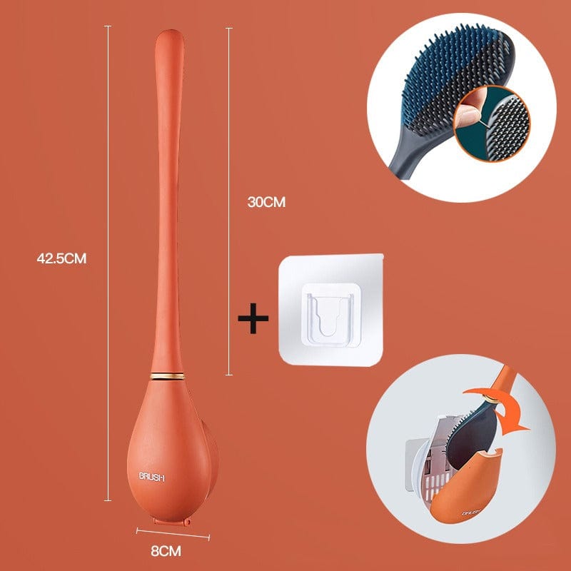 Modern Silicone Toilet Brush with Elegant Design