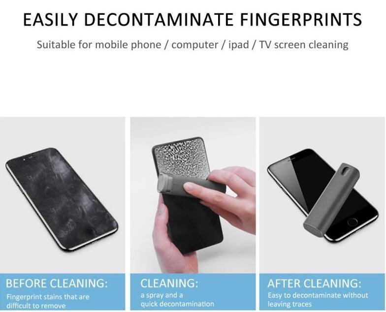 2-in-1 Screen Cleaning Kit with Microfiber Cloth | KlarVisio