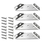 Stable stainless steel furniture corner connectors for perfect support
