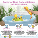 Duck-shaped shower head bath toy