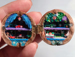Walnut Wonderland | Handcrafted Miniature House with Library