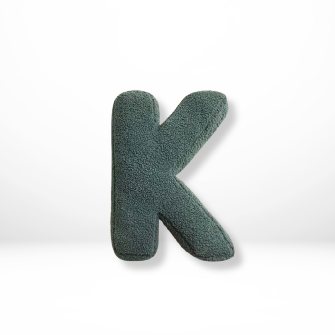Alphabetkissen Velour – Weiches dekoratives Kissen in allen Buchstaben