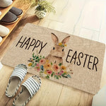 Frühlingszauber Fußmatte | Rutschfest & Pflegeleicht | Hasendesign für Eingang & Schlafzimmer 40x60–60x90 cm