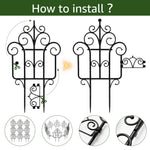 SmartGarden Faltbarer Kunststoff Gartenzaun | 40 cm Höhe | 10er-Pack