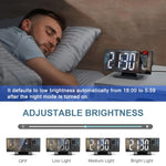 Projektionswecker mit flexibler 180° Anzeige – Schlummerfunktion und Temperaturdisplay