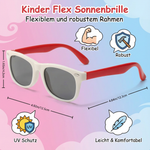 Flexible and sturdy frame for kids' sunglasses