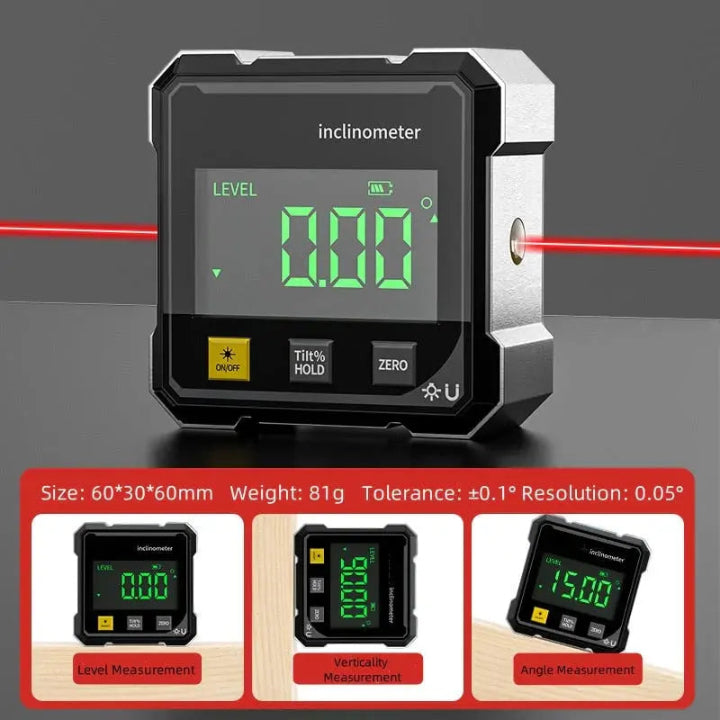 Digital Inclinometer with Laser – Precise Alignment Made Easy