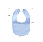 Absorbent Baby Bibs Made of Soft Cotton – Skin-Friendly with Snap Fastener