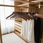 NobleWood – Elegant Wooden Hangers for Stylish Wardrobes (3 pieces)