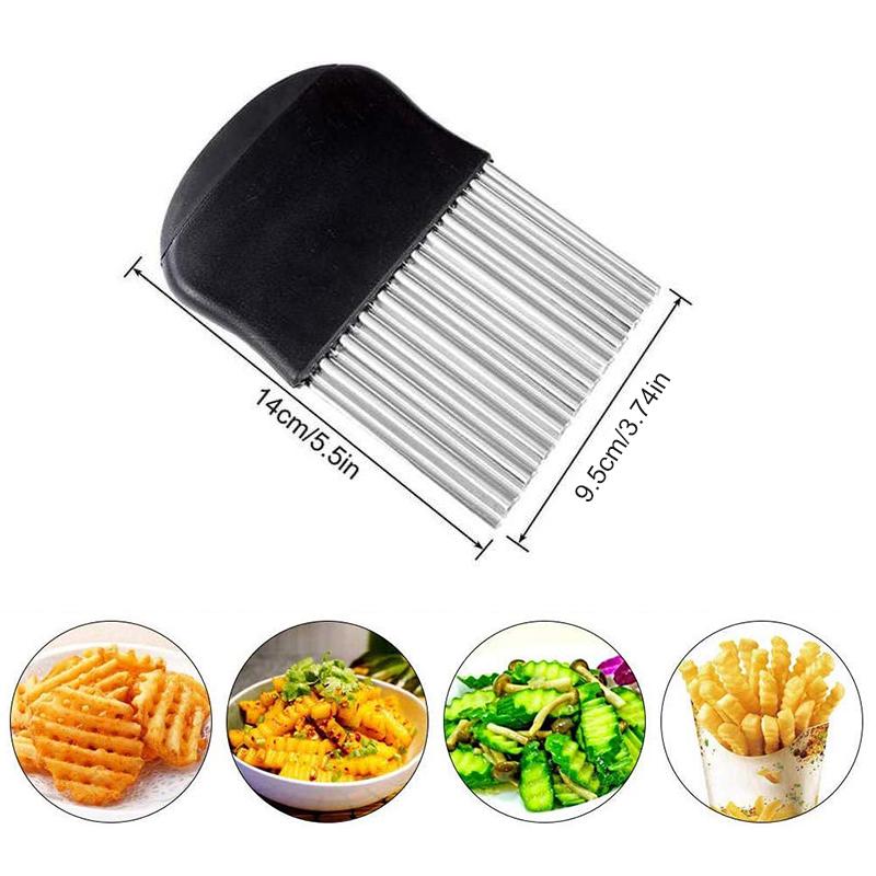 Wavy Stainless Steel Vegetable and Fruit Slicer