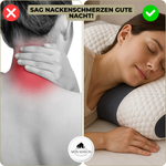 Ergonomisches Nackenkissen aus Memory-Schaum für optimalen Schlaf