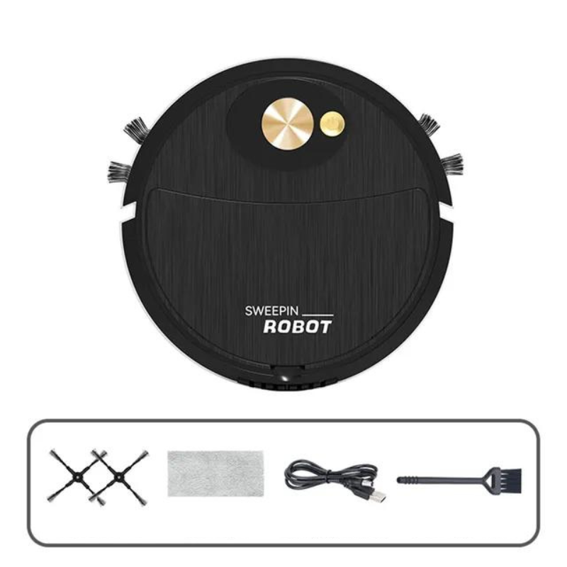 3-in-1 Robotic Vacuum with Smart Technology for Efficient Cleaning