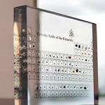 Elegante Tischdekoration aus Acryl mit Echtem Periodensystem
