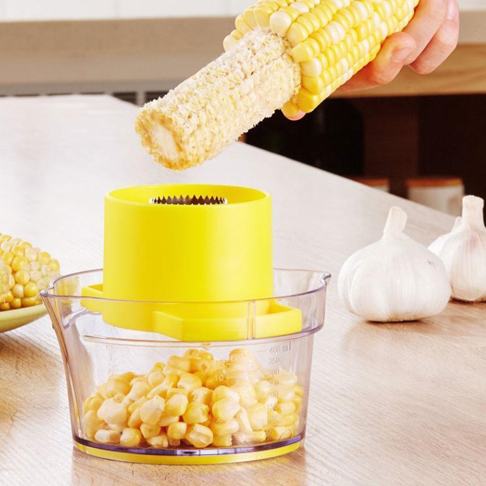 Maiskornentferner mit Messbecher und Reibe | CornEase