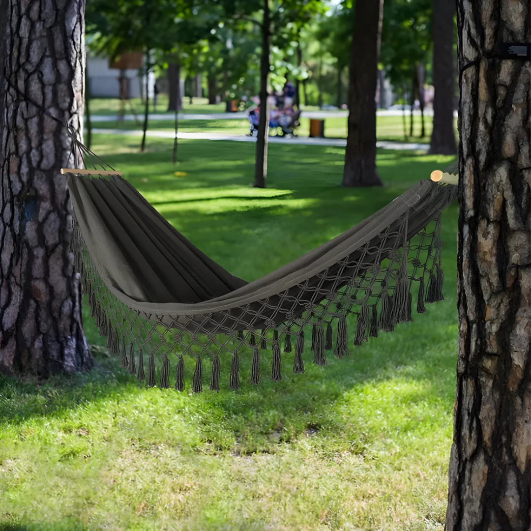 Luxuriöse Hängematte – Bequeme und robuste Hängematte für Garten, Balkon und Camping