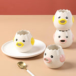 Practical egg separator in chicken design