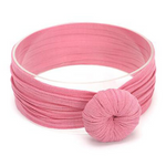 Knotted Bow Headband for Girls - Soft Baby Turban Headband