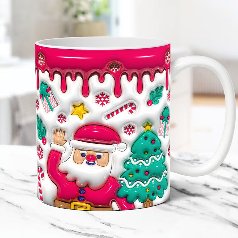 3D Luftige Weihnachtsbecherumhüllung