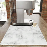 Elegant Dish Drying Mat with Marble Design